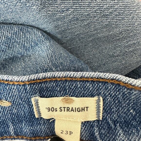 NEW Madewell The Petite 90s Straight Jean Rondell Wash Crease Relaxed US 23 P - Picture 11 of 16